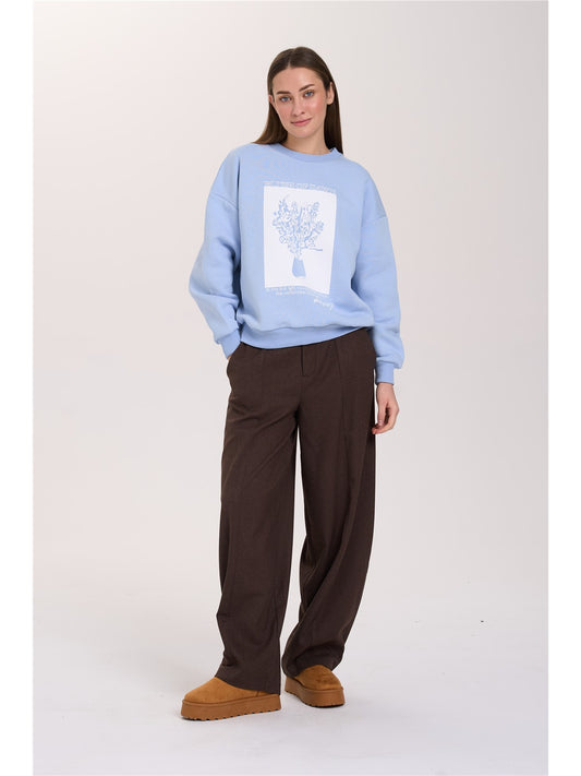 Sweatshirt in Blau