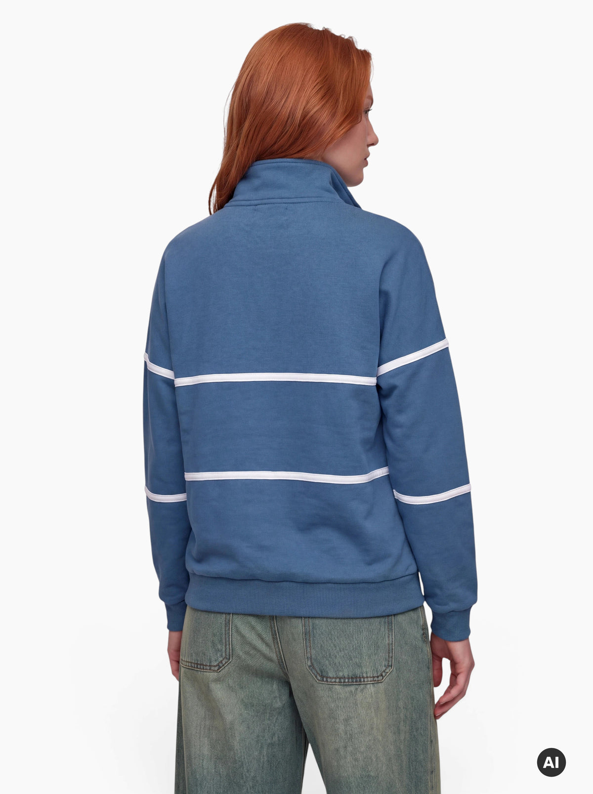 Sweatshirt mit Half-Zip