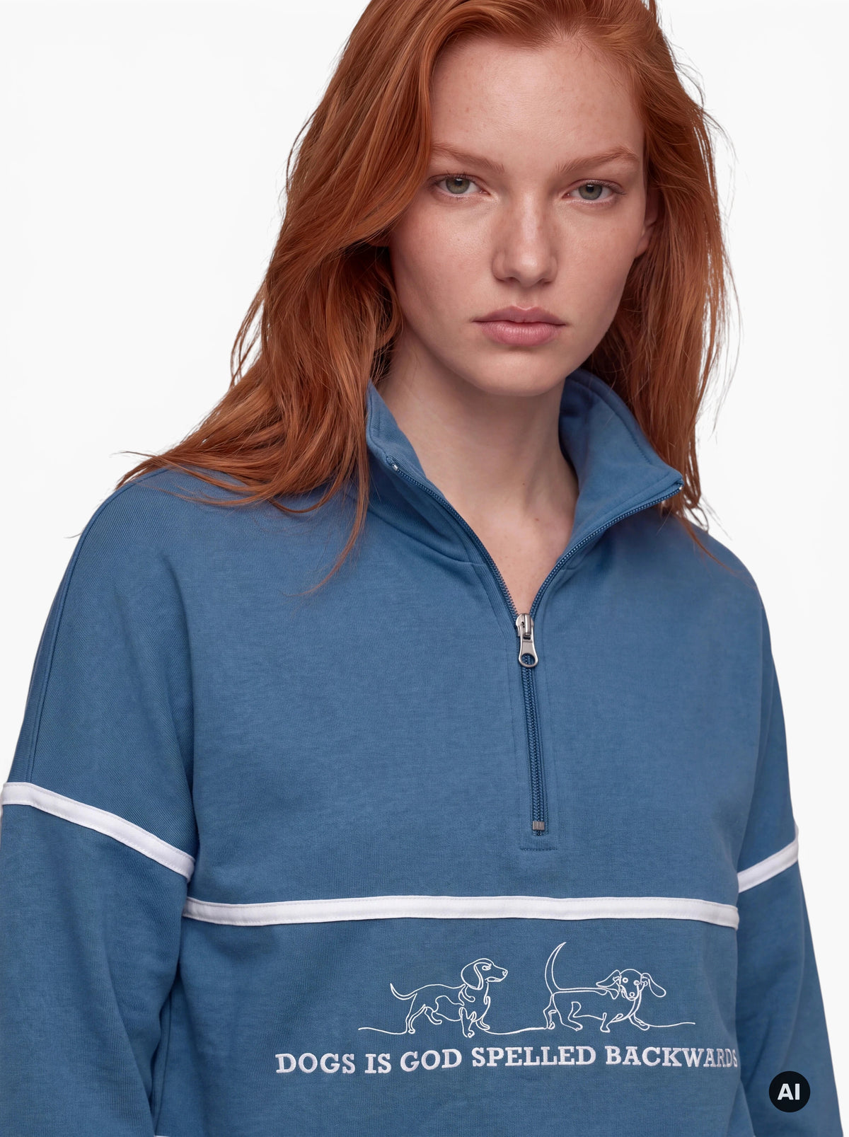 Sweatshirt mit Half-Zip