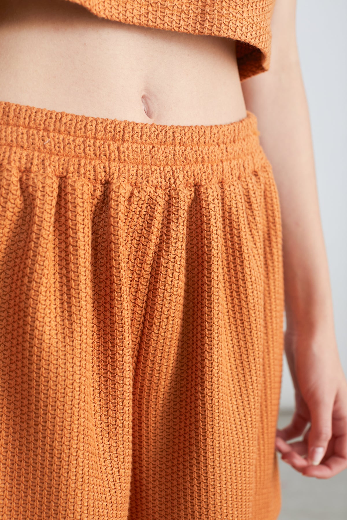 Shorts aus Strickstoff
