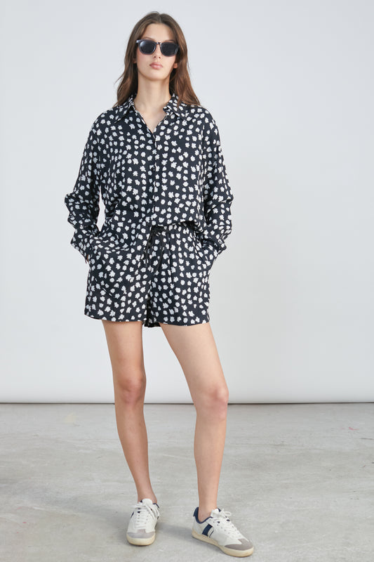 Shorts aus Viskose