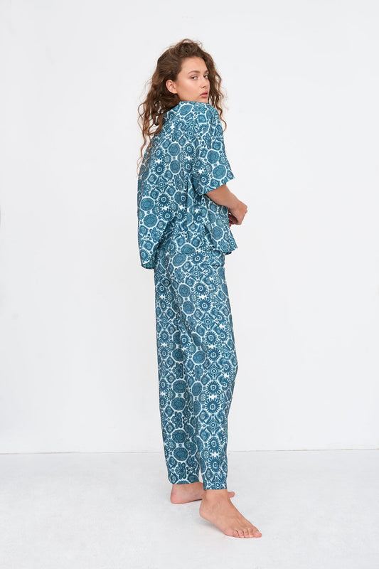 Hose aus Viskose-Mix