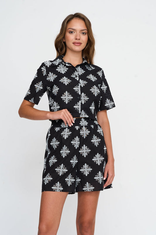 Shorts aus Baumwolle