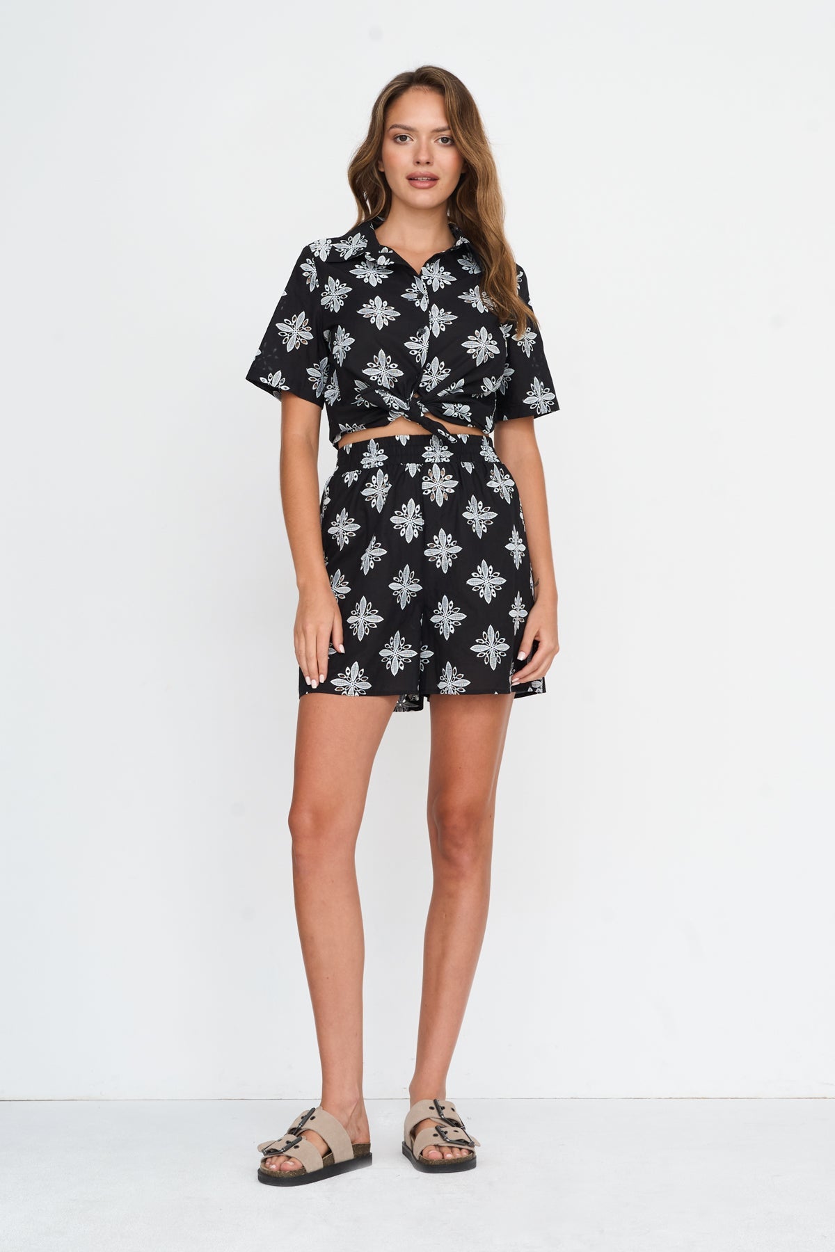 Shorts aus Baumwolle