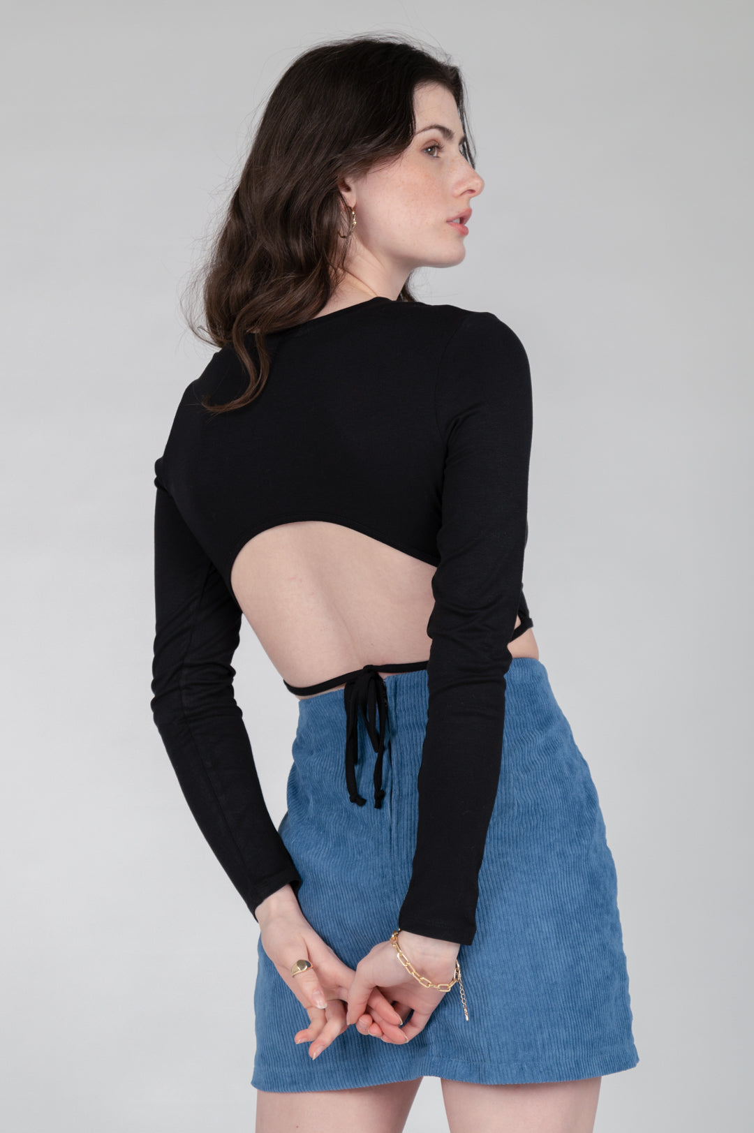 Shirt mit freiem Rücken