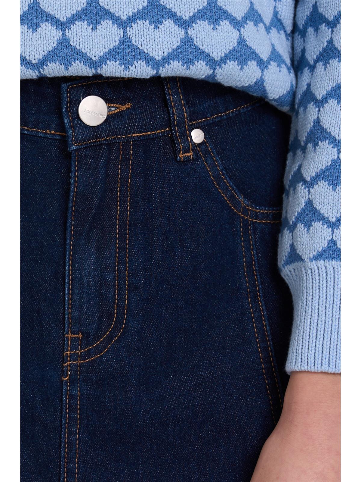 Rock in A-Linie aus Denim