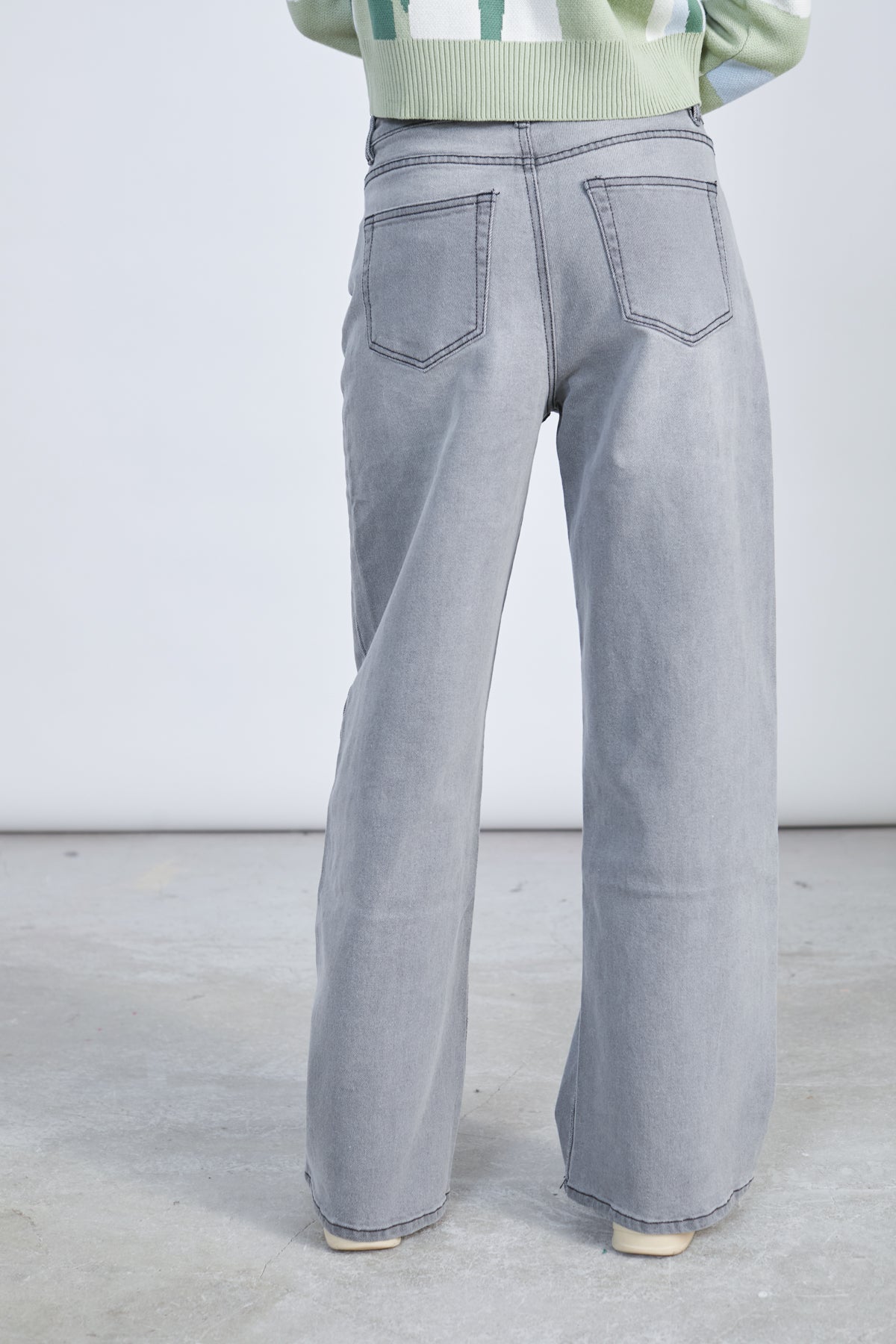Jeanshose in Grau