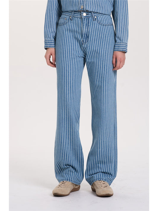 Jeanshose gestreift