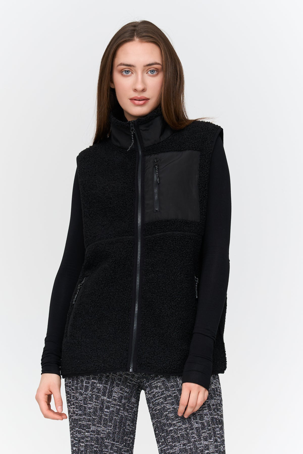 Weste aus Teddyfleece