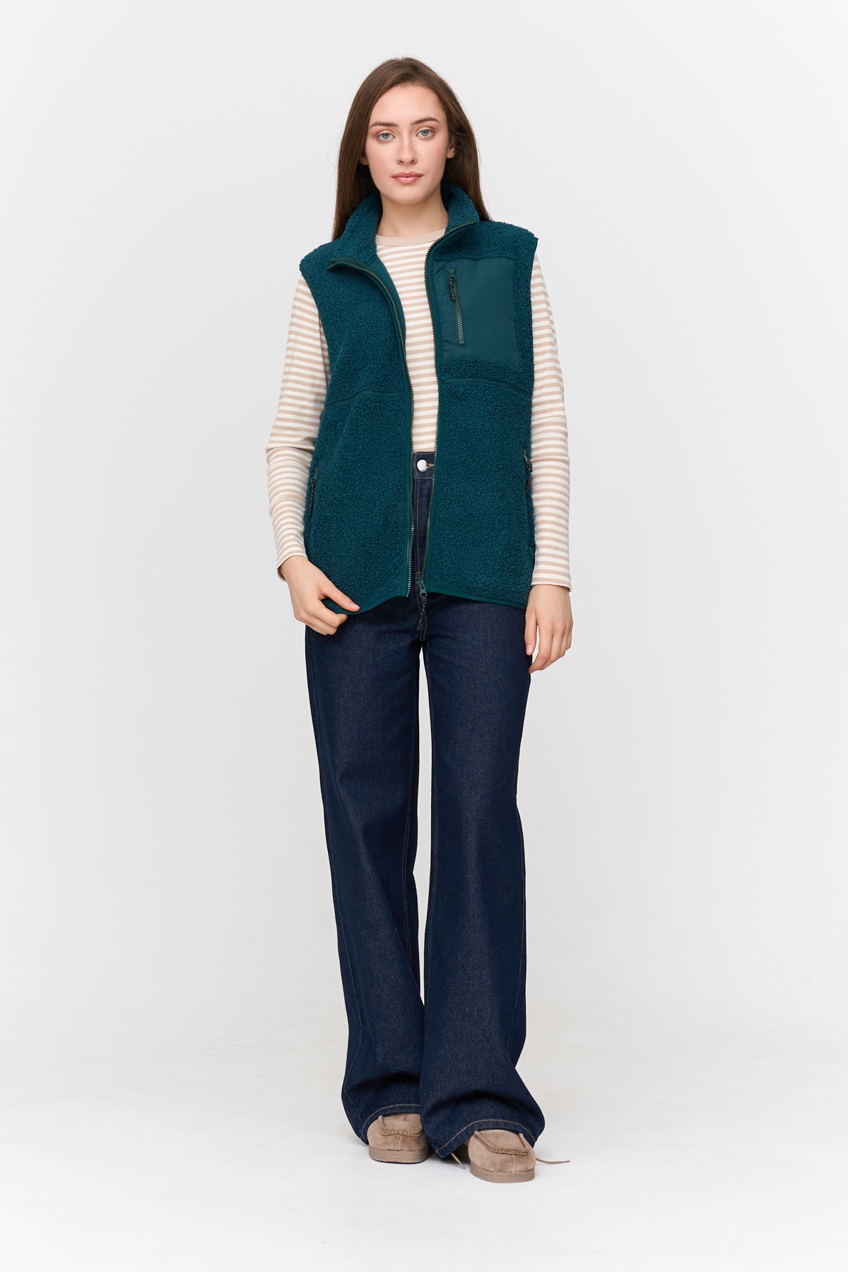 Weste aus Teddyfleece