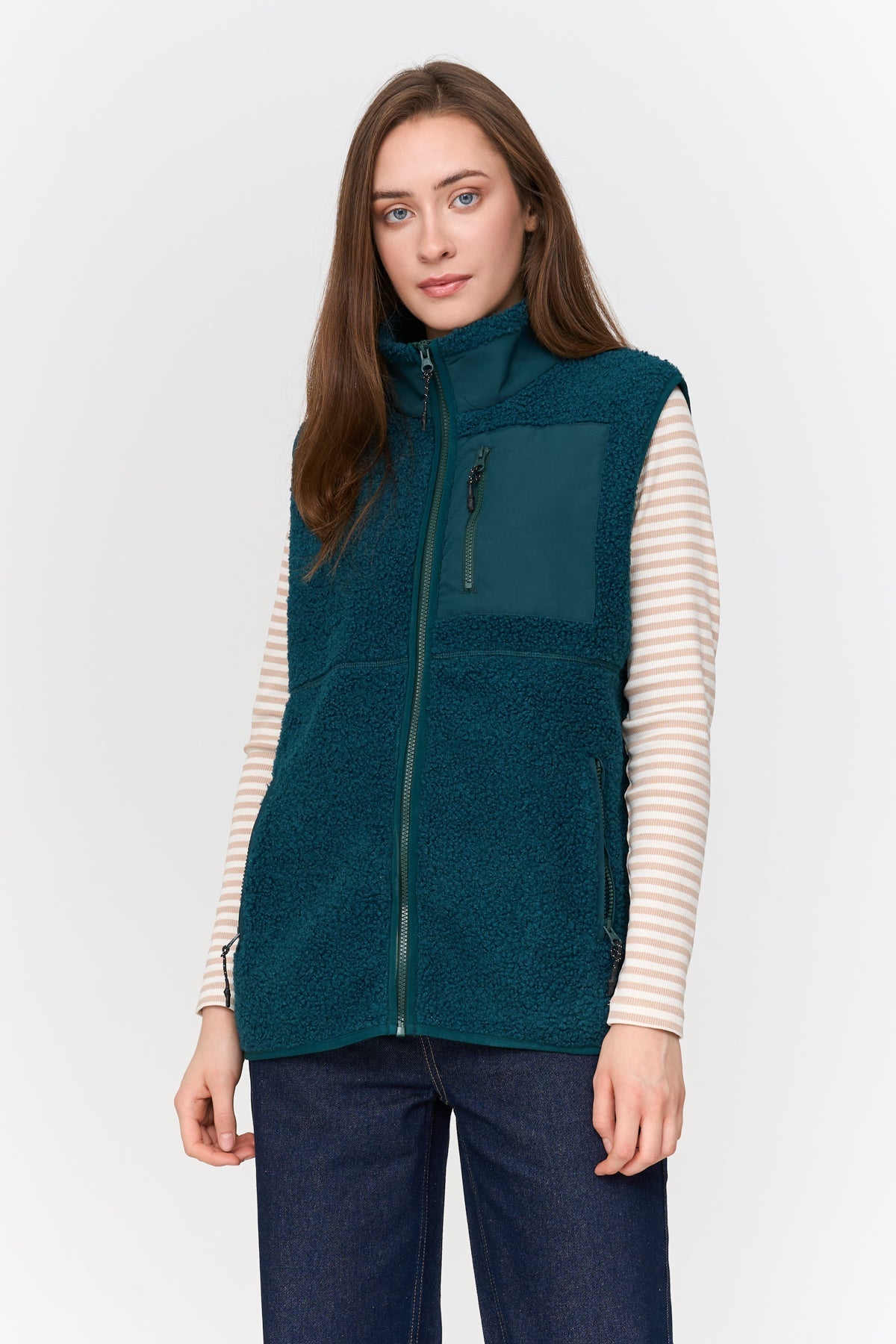 Weste aus Teddyfleece