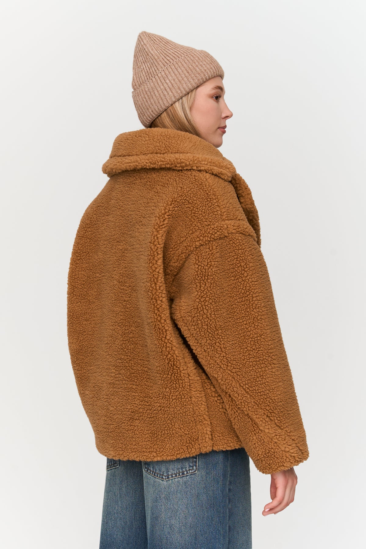 Jacke aus Teddy-Stoff