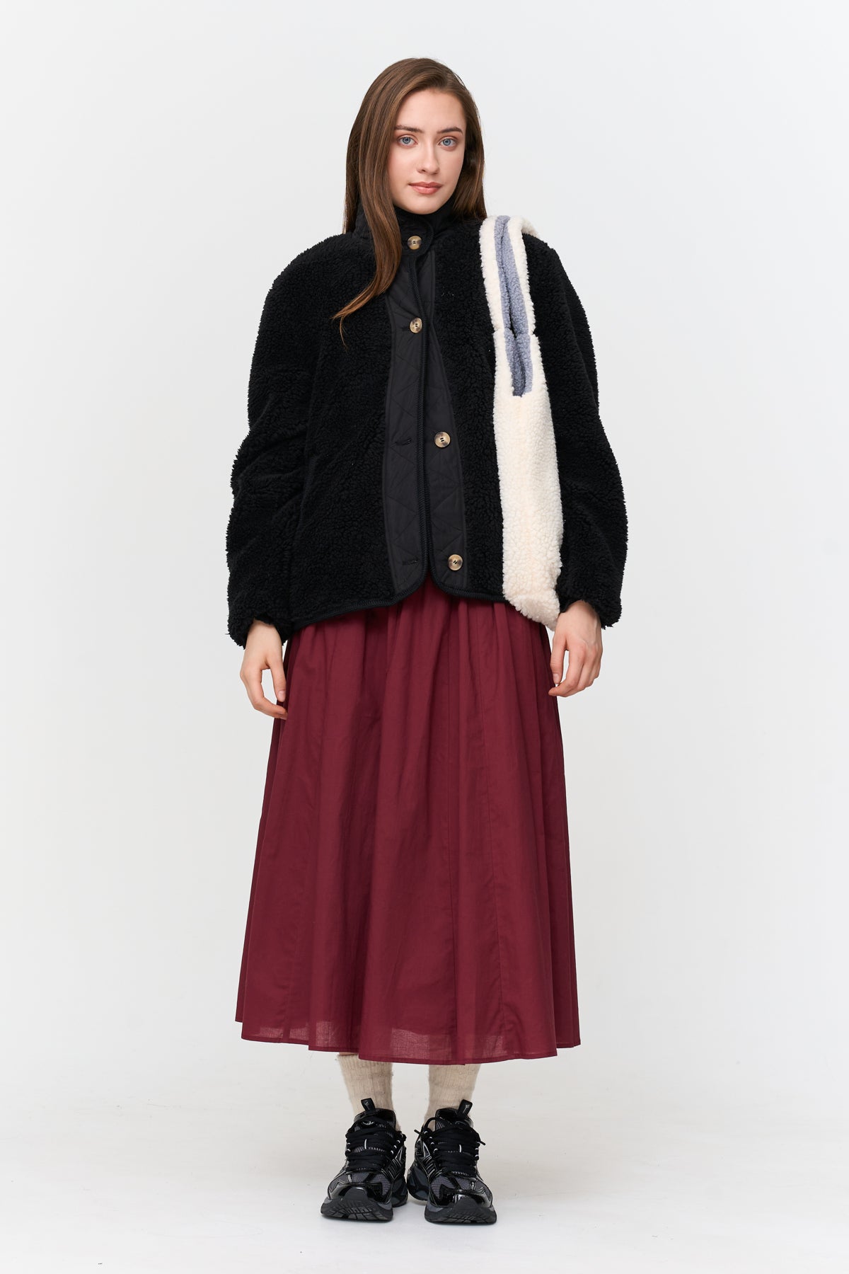 Jacke aus Teddyfell