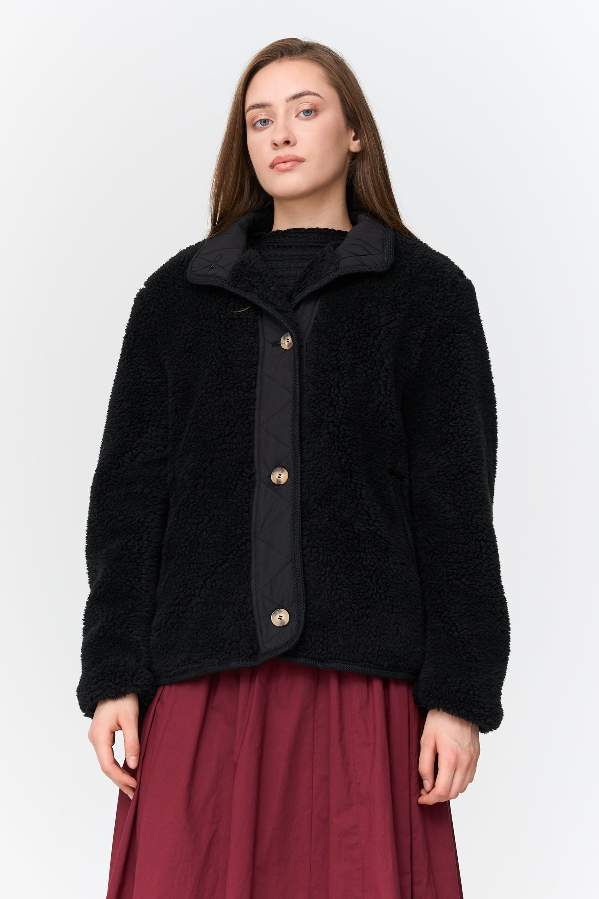 Jacke aus Teddyfell