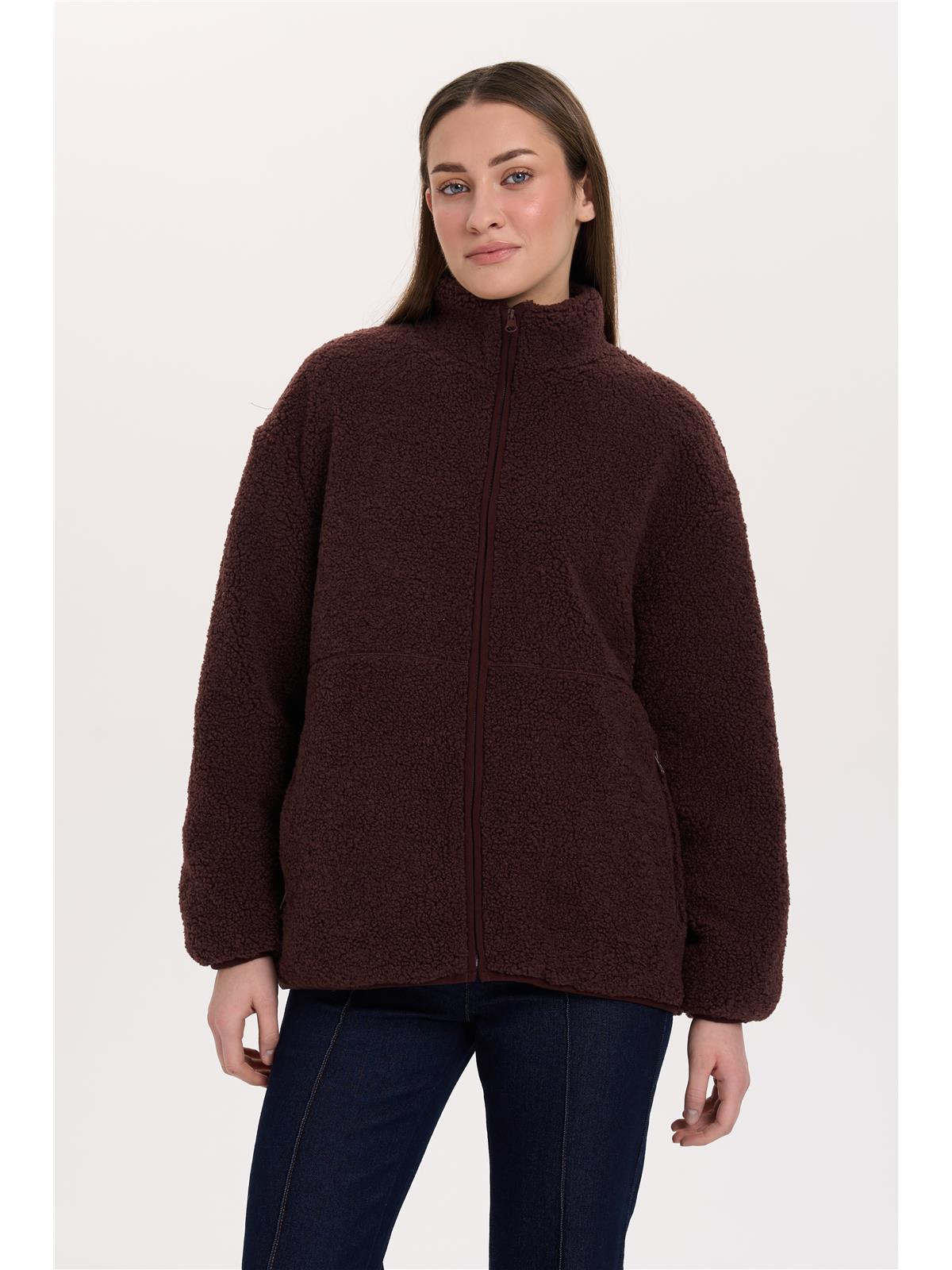 Jacke aus Teddyfleece