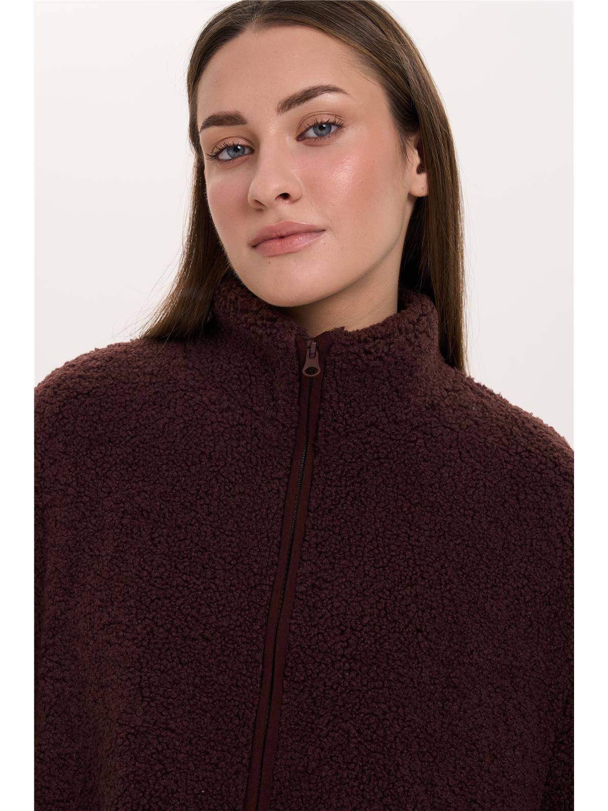 Jacke aus Teddyfleece