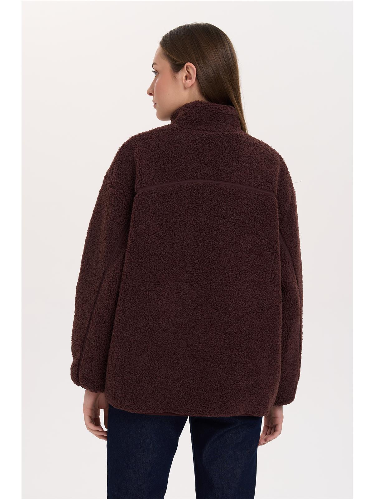 Jacke aus Teddyfleece