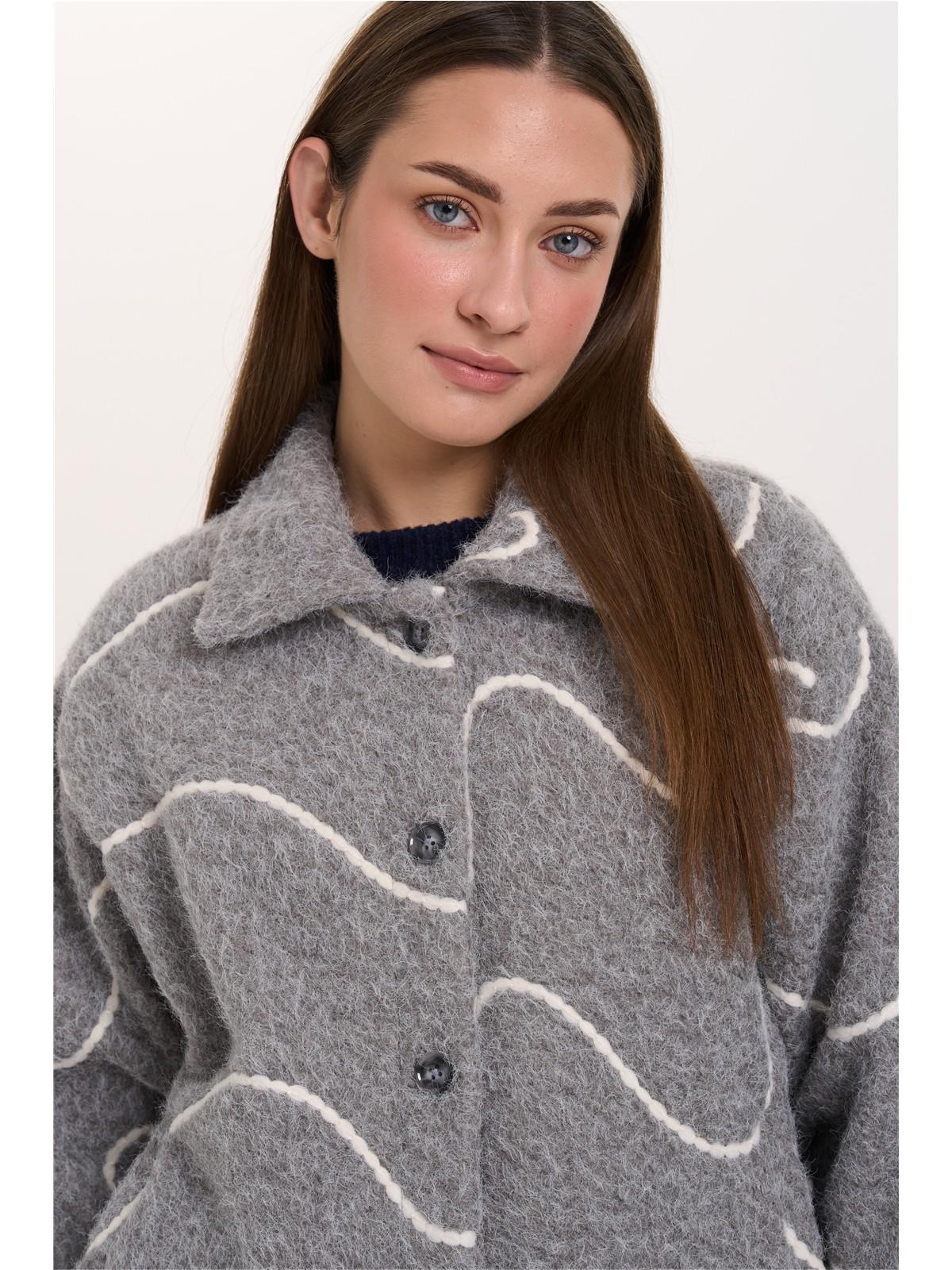 Jacke mit Wellenmuster