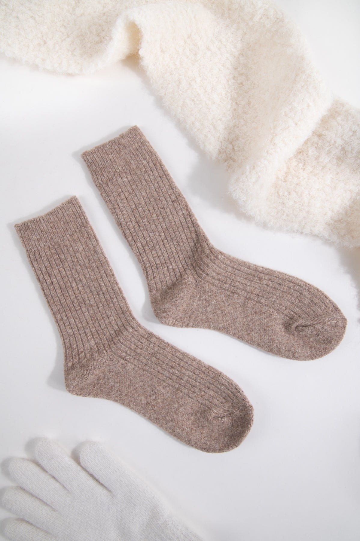 Socken in Braun