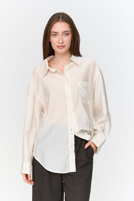 Bluse aus Viskose-Mix