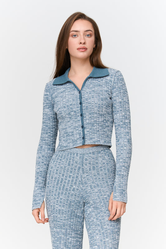 Cardigan meliert