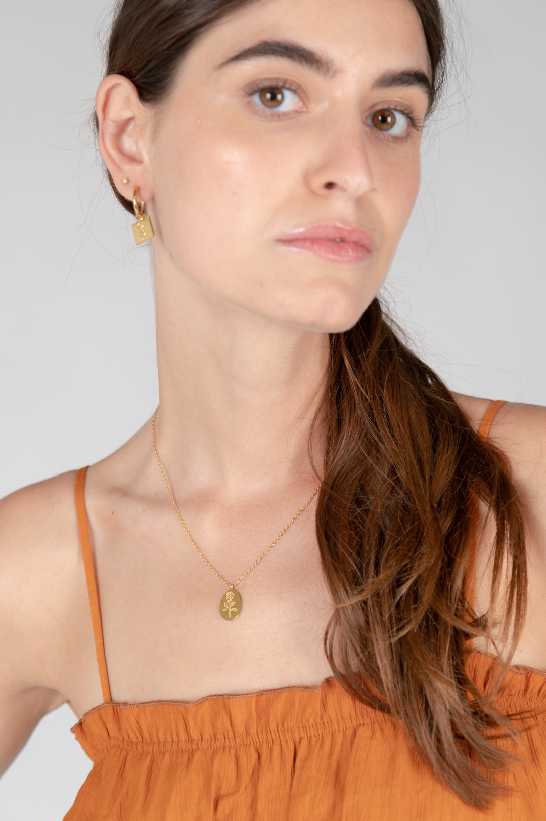 Kette Ohrring Set Gold