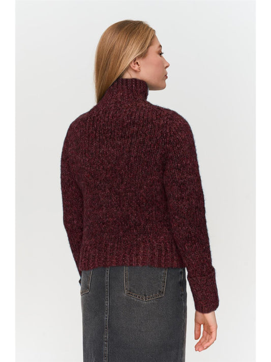 Cardigan in Bordeaux