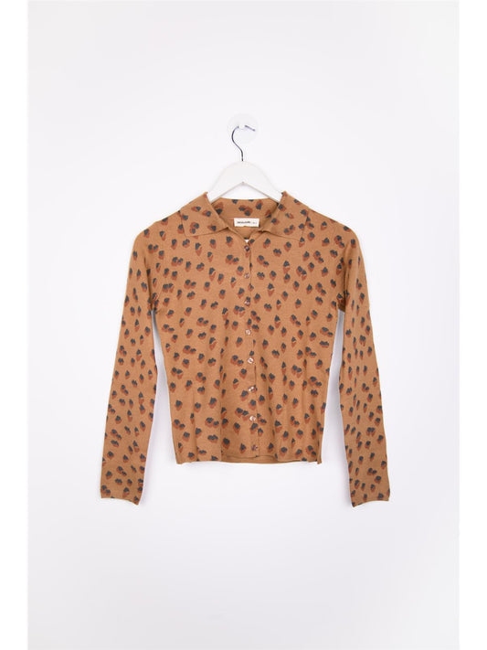 Cardigan gemustert