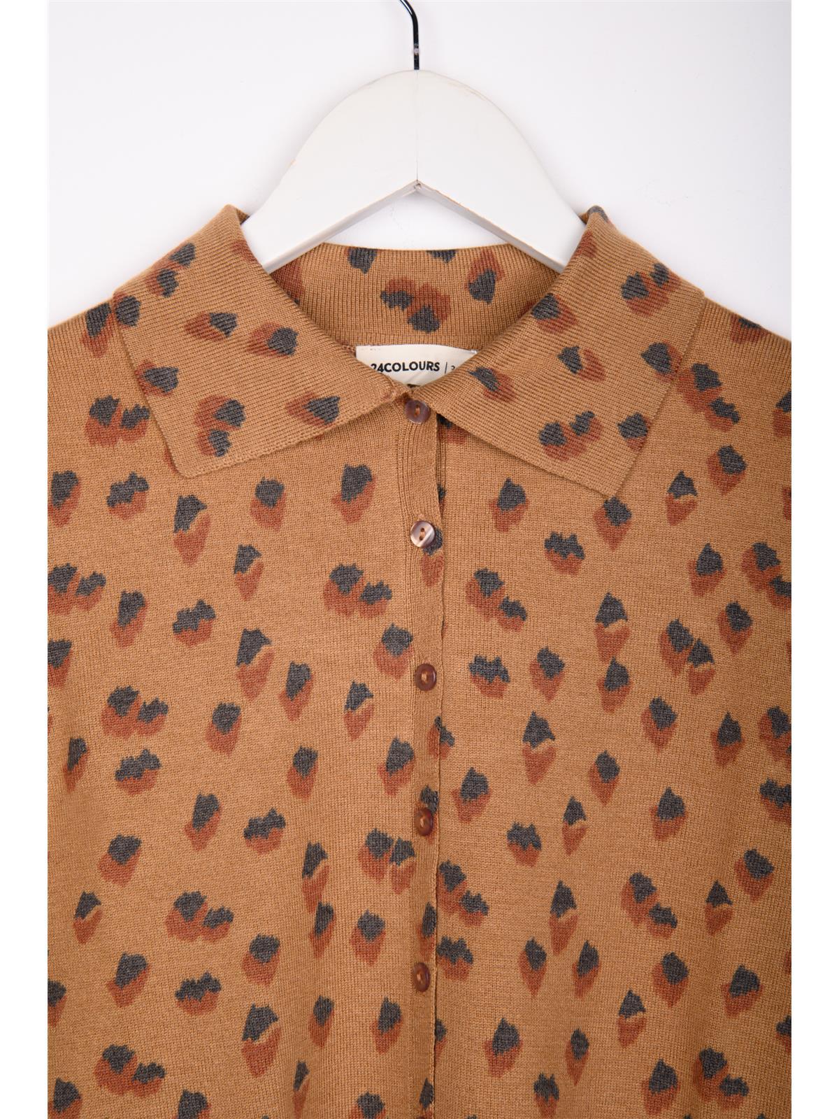 Cardigan gemustert