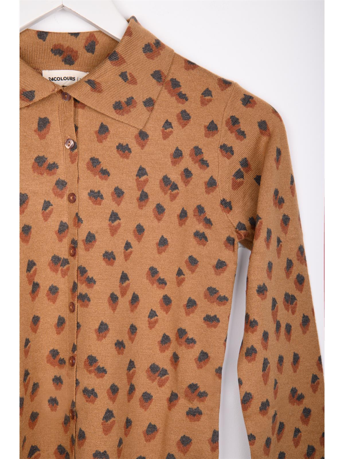 Cardigan gemustert