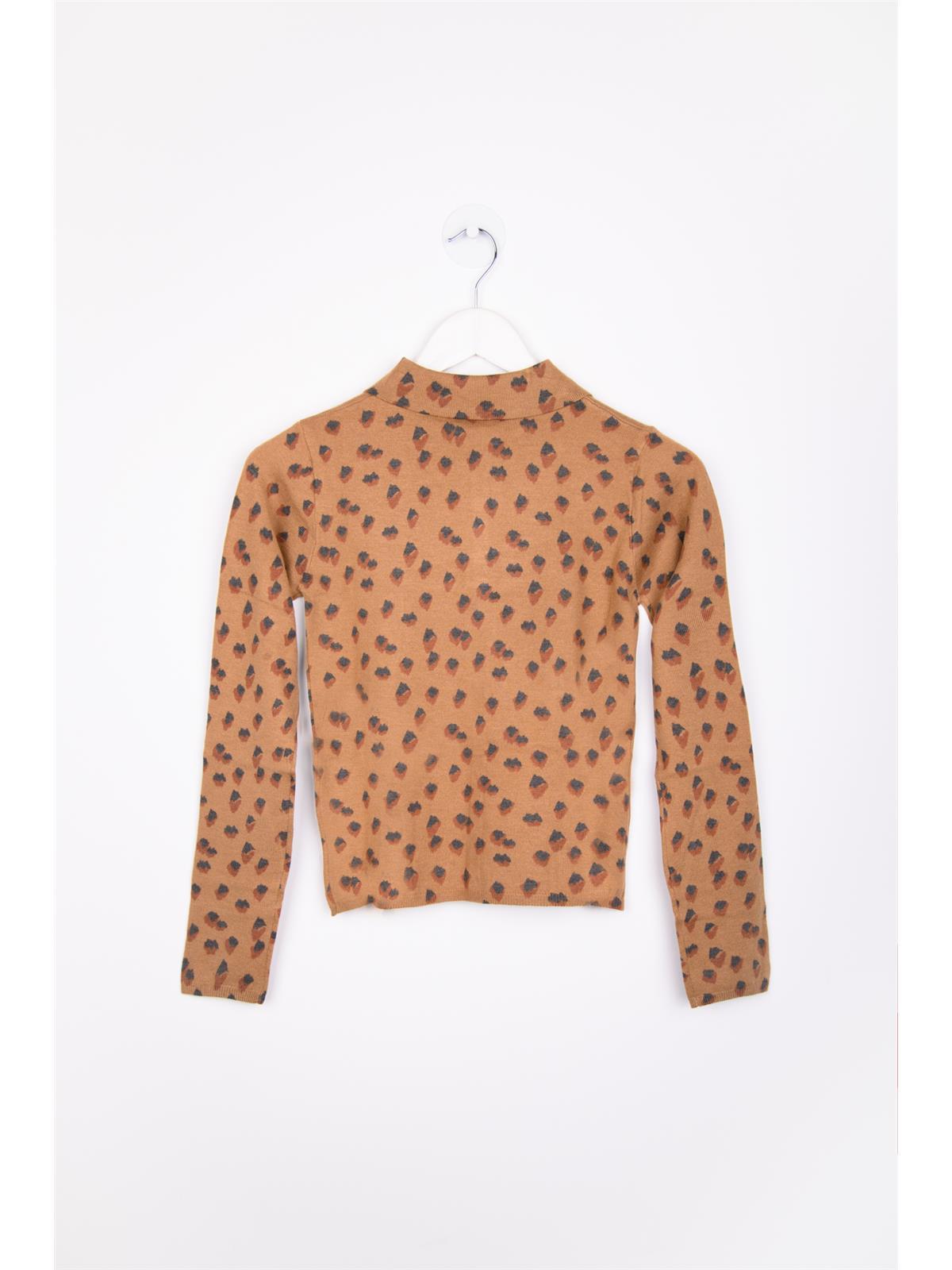 Cardigan gemustert