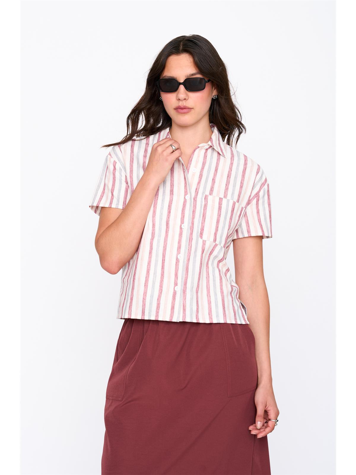 Bluse gestreift