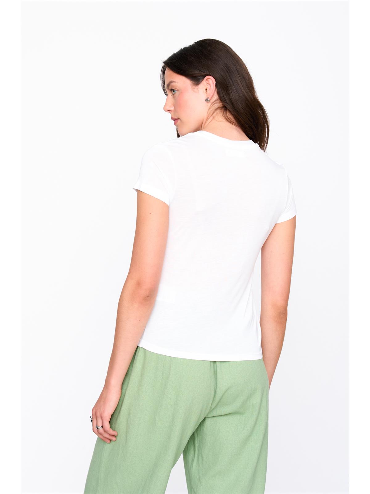 T-Shirt aus Viskose