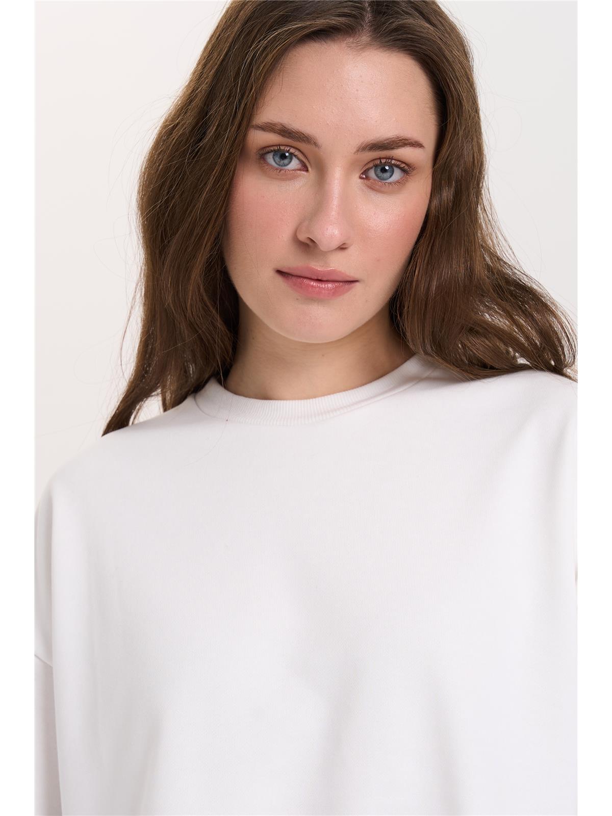 Sweatshirt mit elastischem Saum
