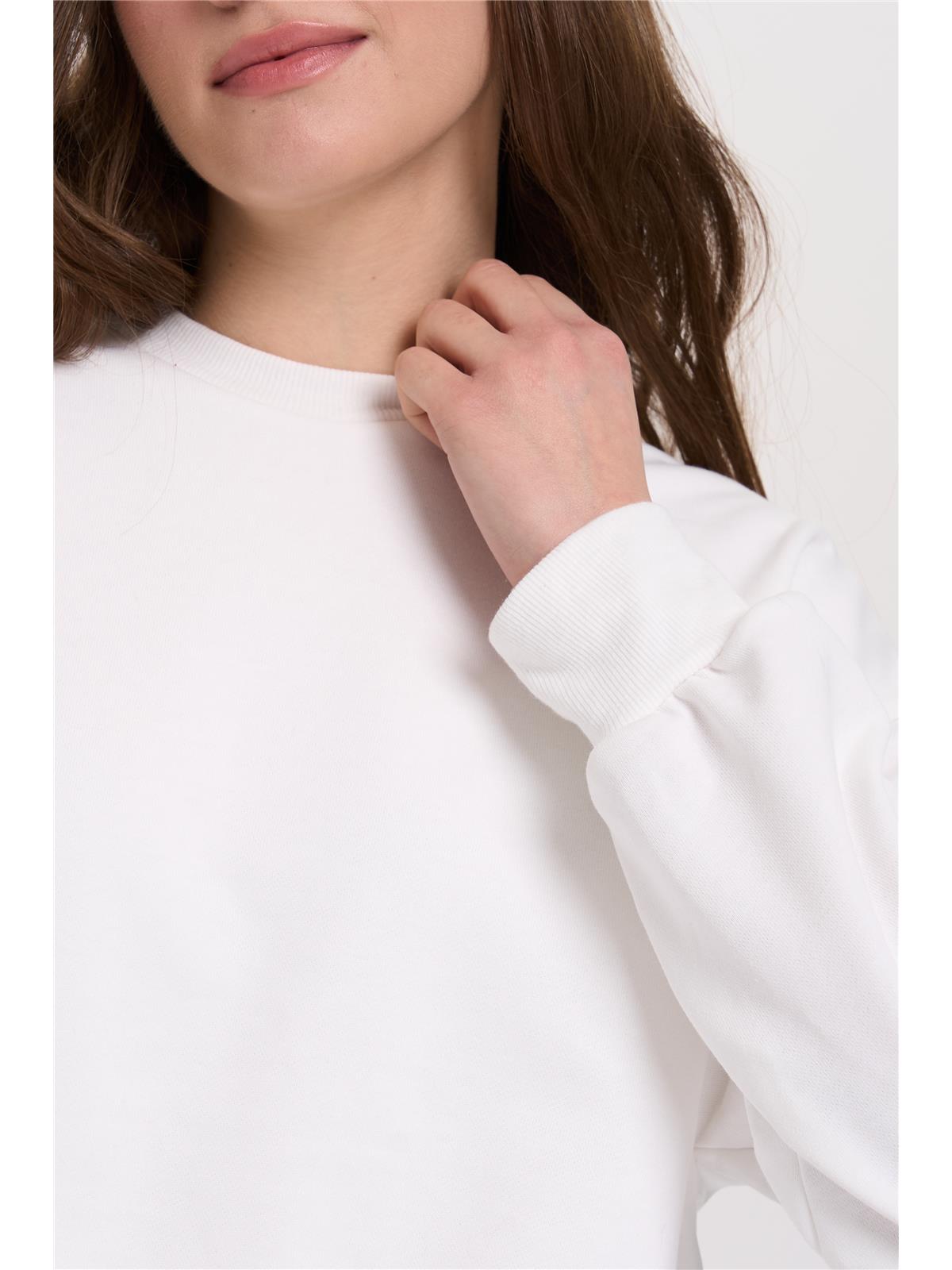 Sweatshirt mit elastischem Saum
