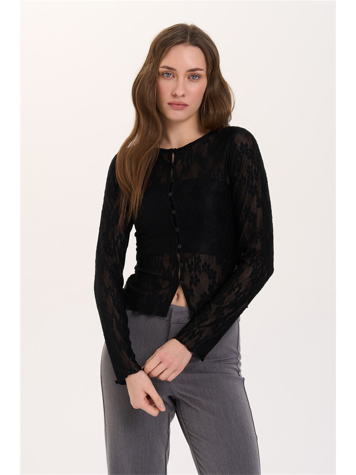 Shirt aus Spitze