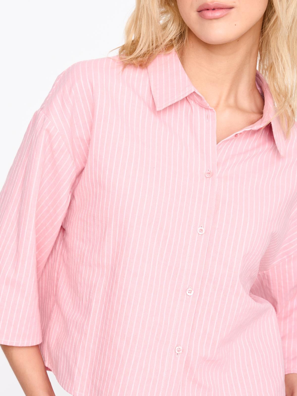 Bluse aus Baumwoll-Mix