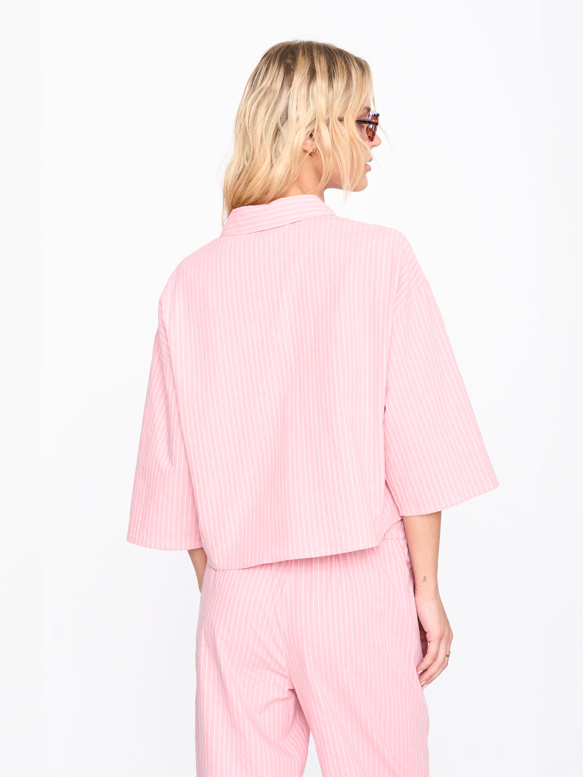 Bluse aus Baumwoll-Mix