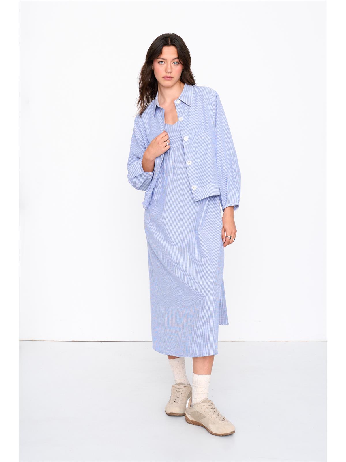 Bluse in Blau