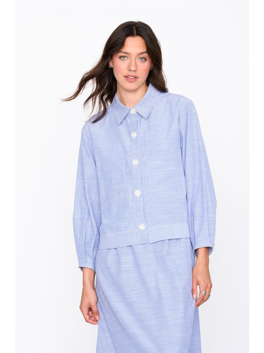 Bluse in Blau