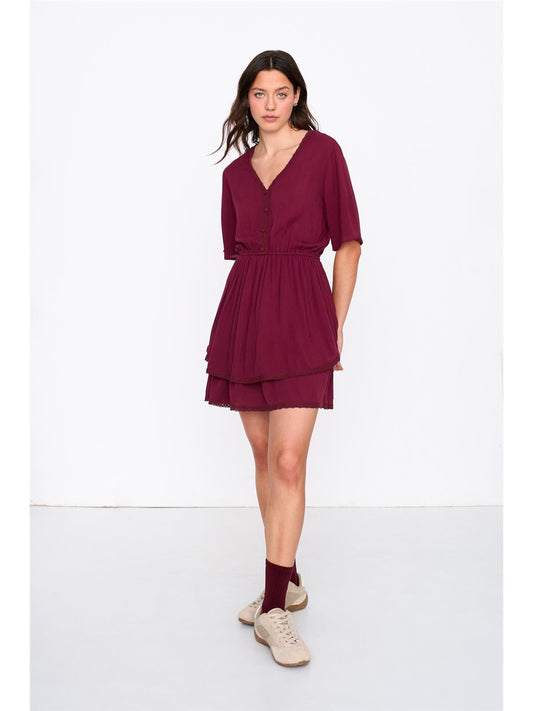 Kleid in Viskose