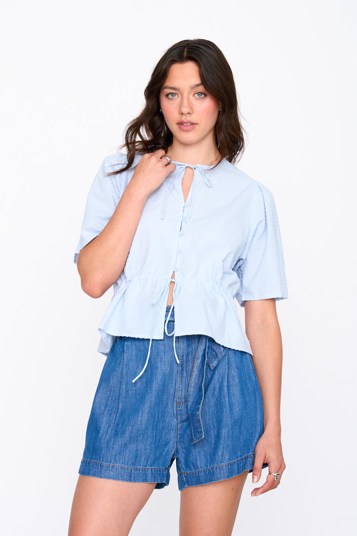 Shorts aus Baumwolle