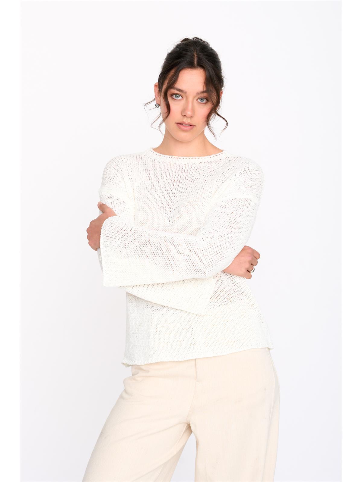Pullover aus Baumwoll-Mix