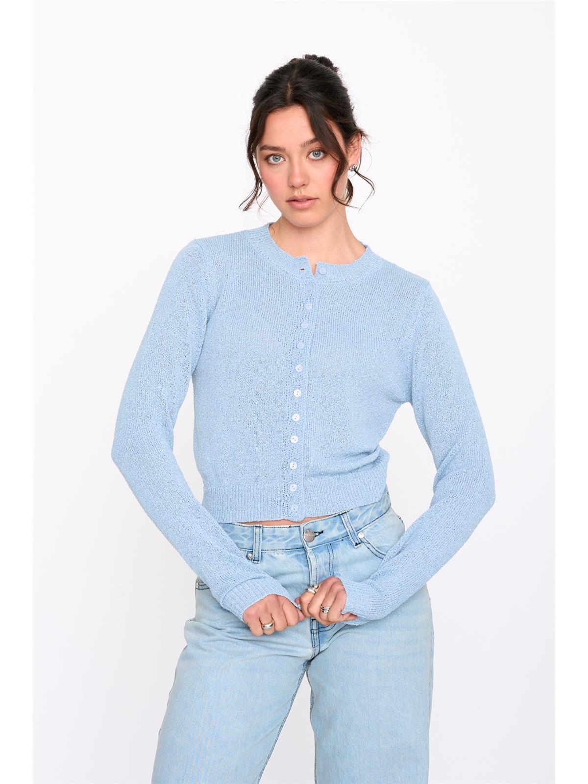 Cardigan in Blau