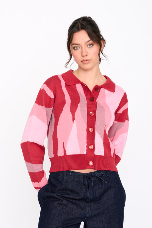 Cardigan aus Baumwoll-Strick