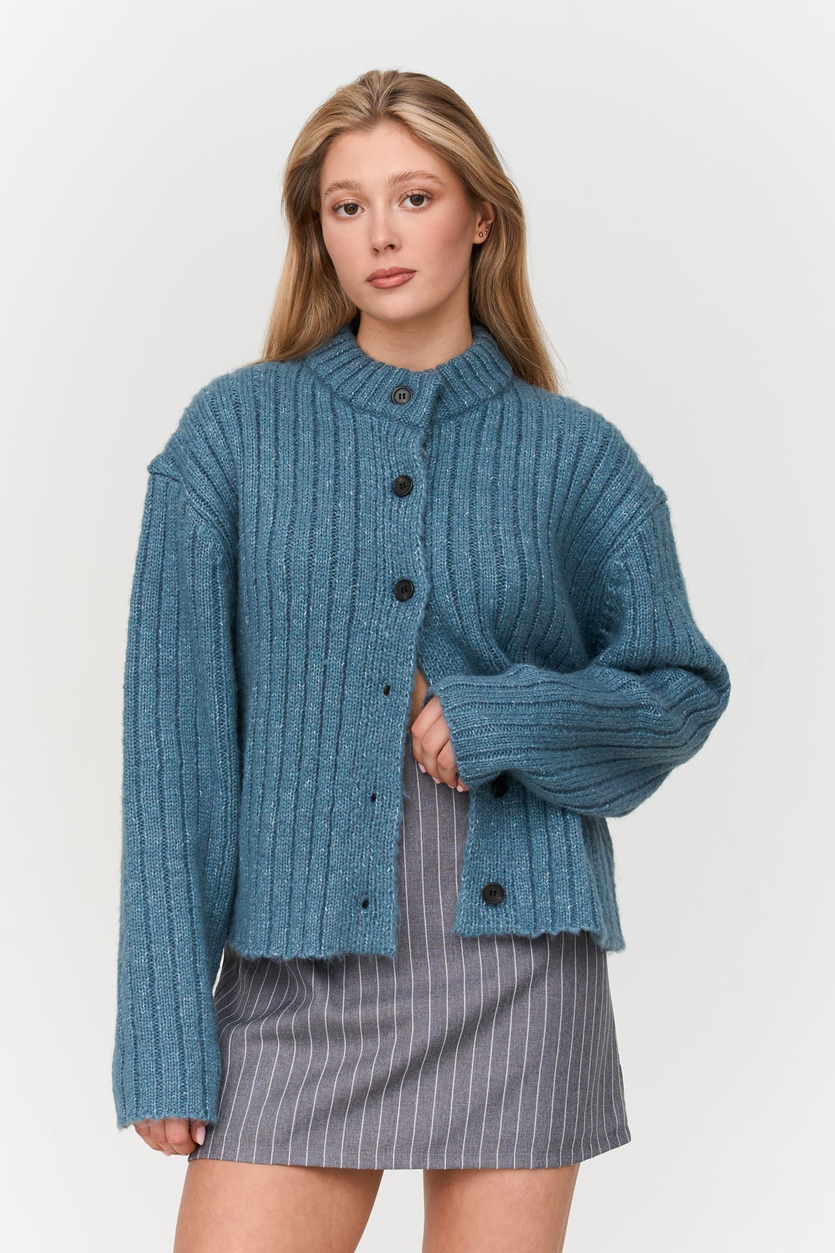 Cardigan in Blau