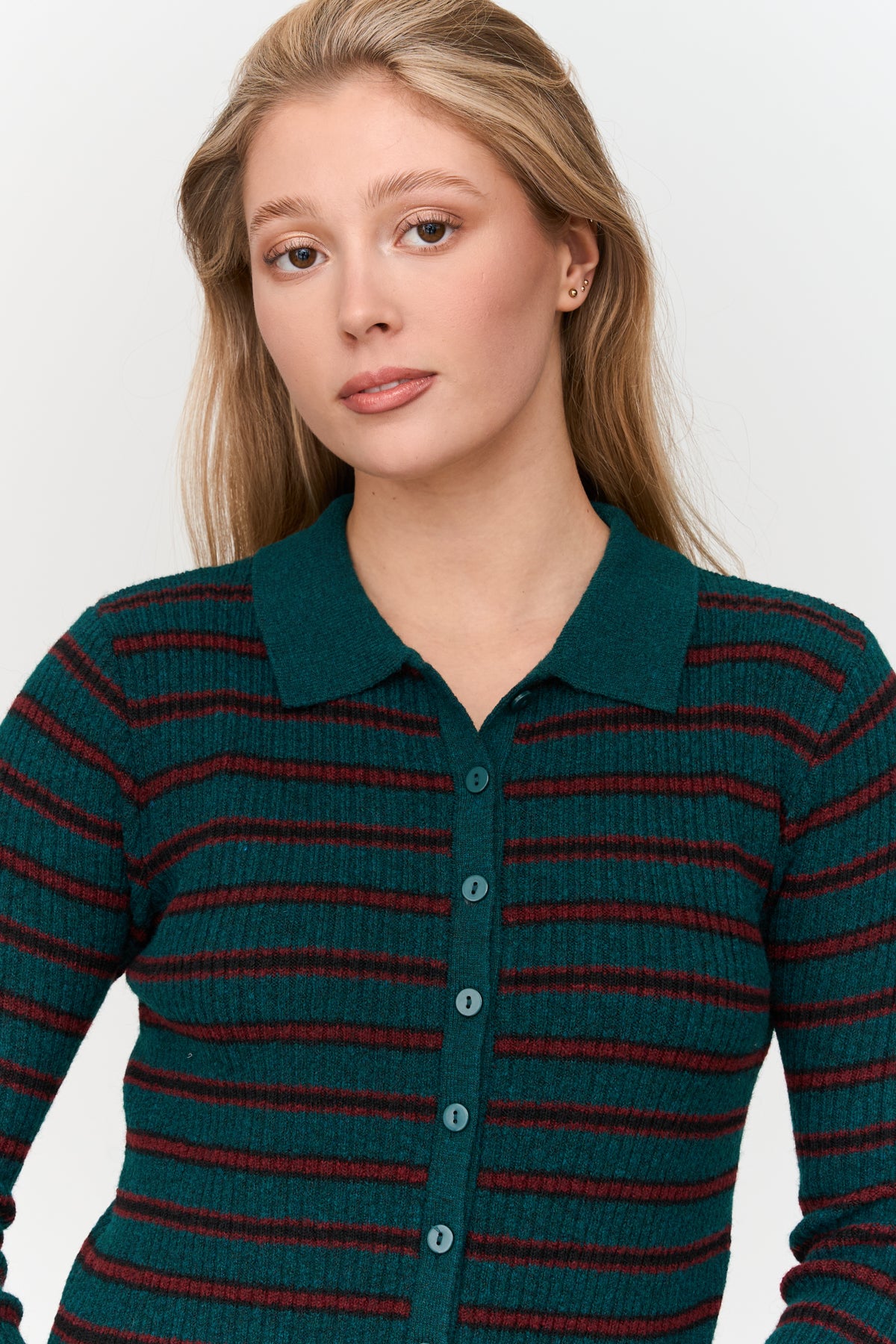 Cardigan gestreift