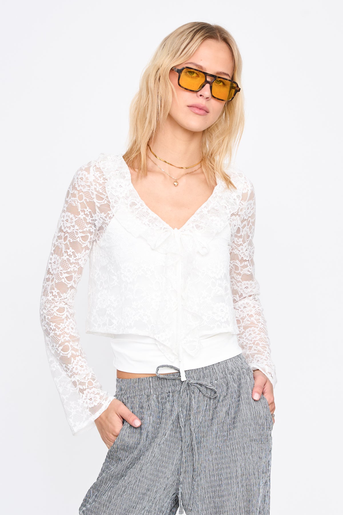 Shirt in Weiß