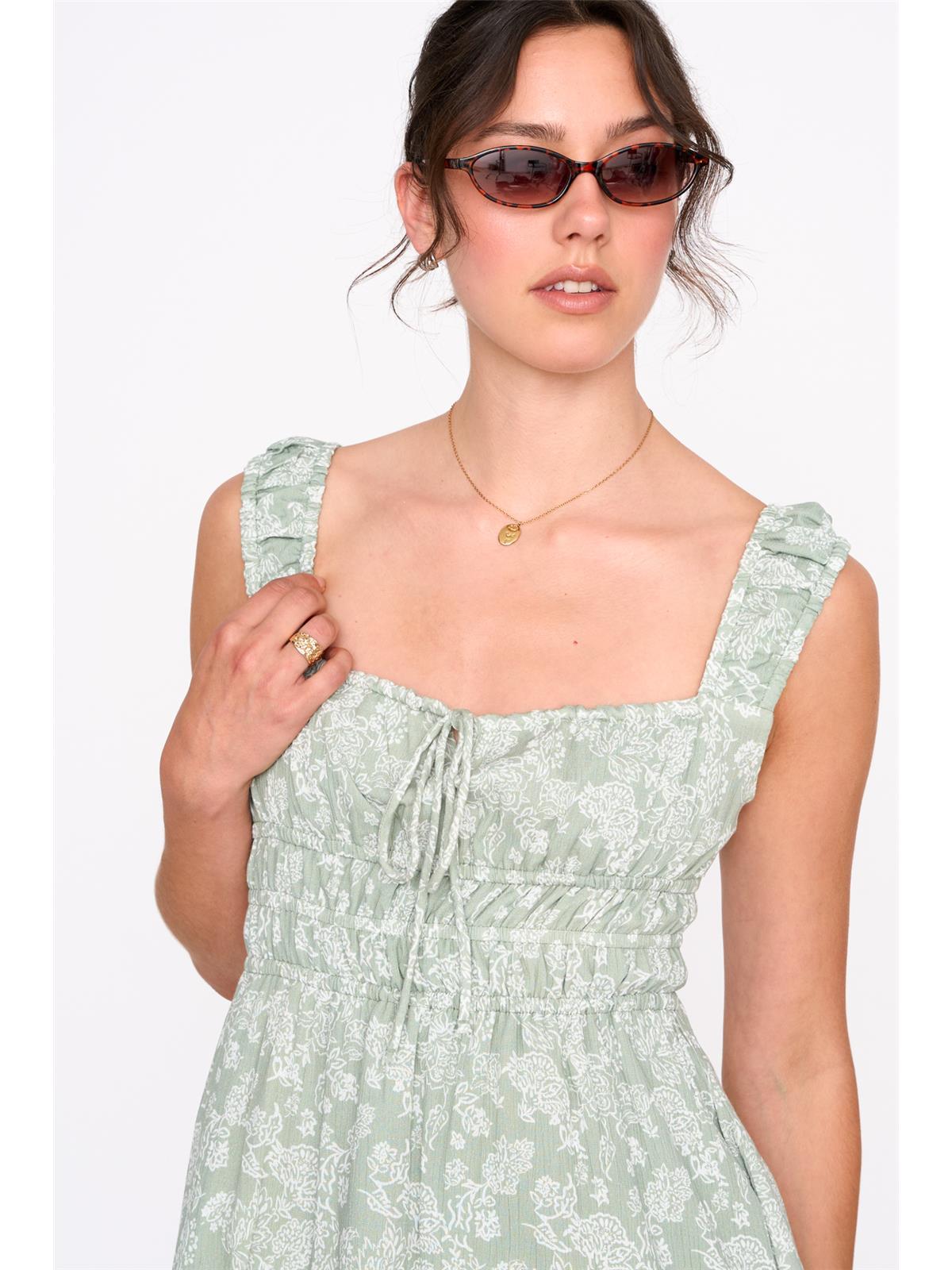 Kleid aus Viskose-Crèpe