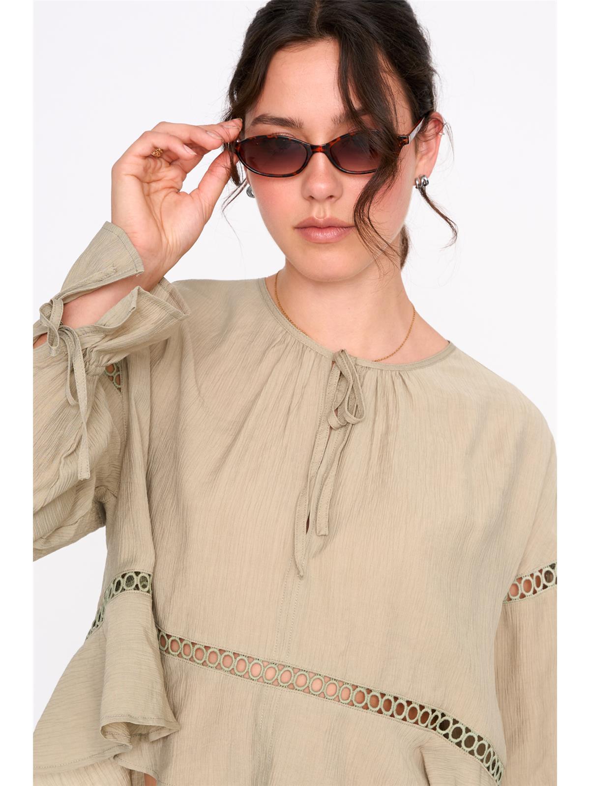 Bluse in Grün